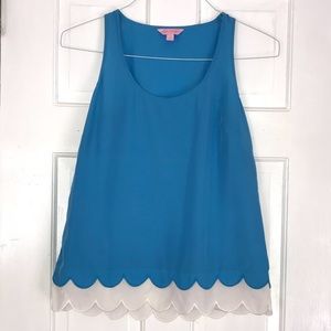 Lilly Pulitzer Scalloped Top